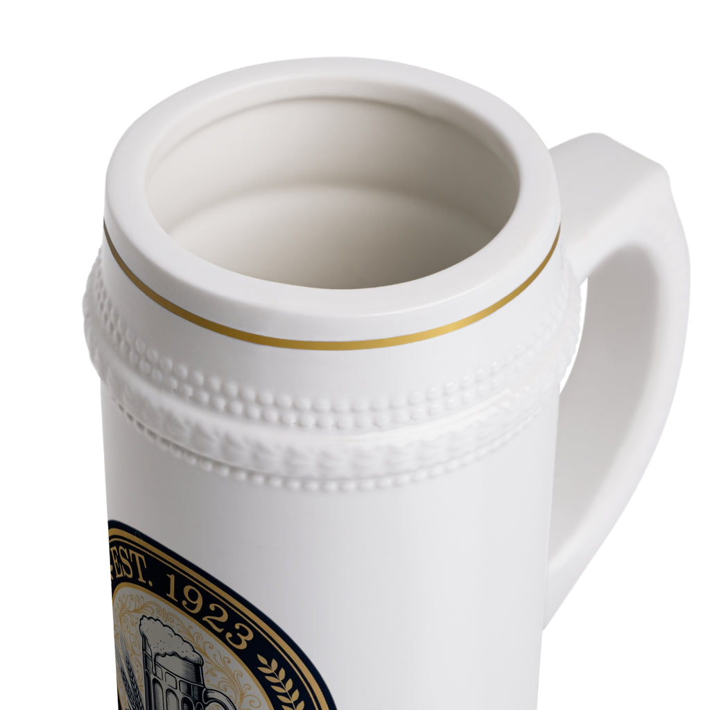 Pils Haus Ceramic Beer Stein — Bohemian Style Beer Label