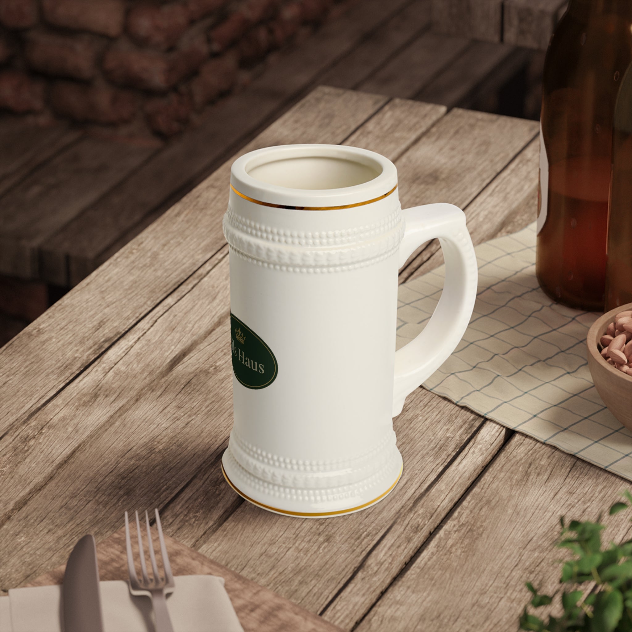 Pils Haus Ceramic Beer Stein Mug – Classic Logo