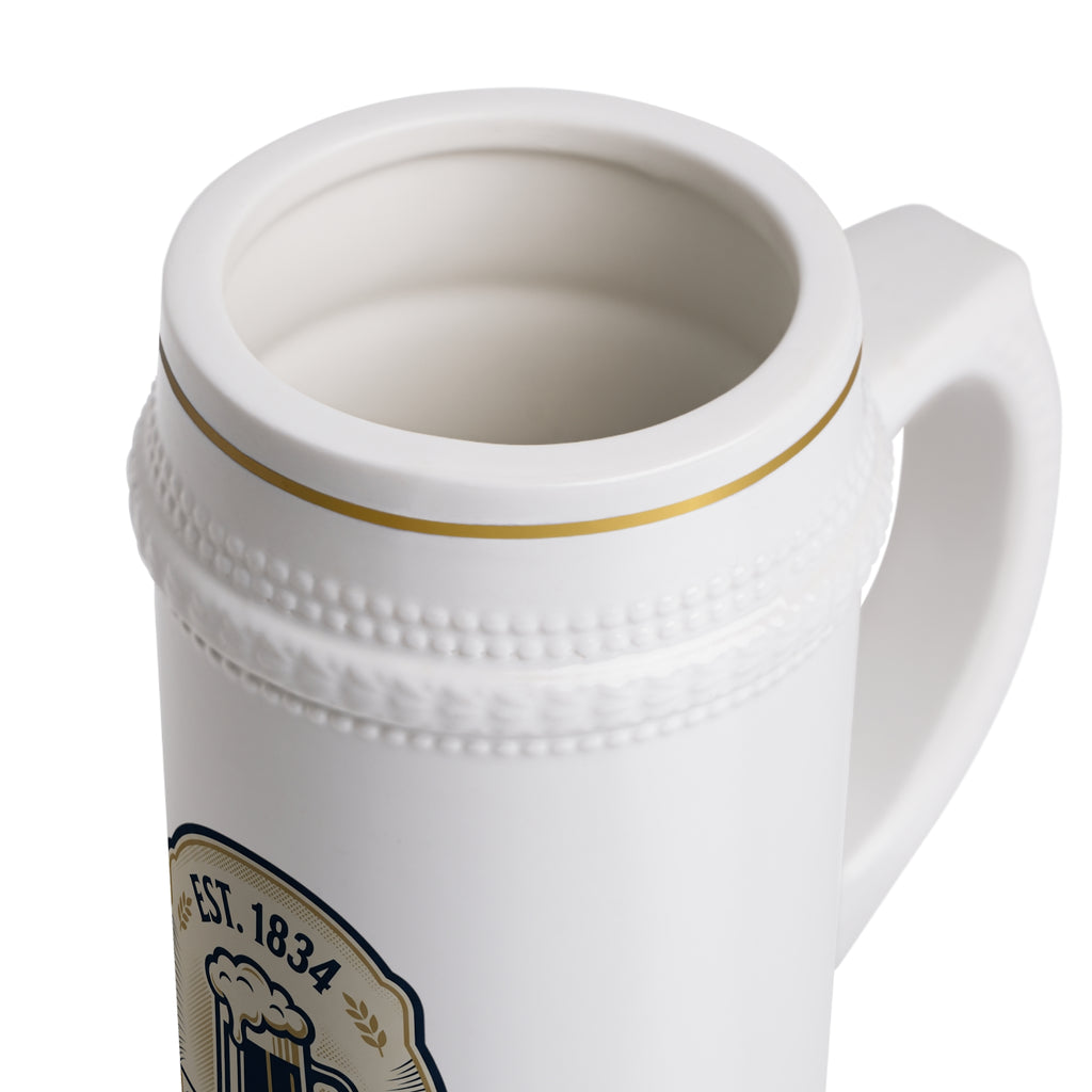 Pils Haus Ceramic Beer Stein – Victoria Brewing Logo