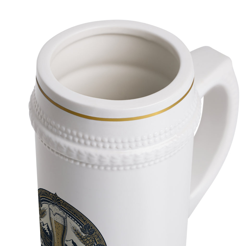 Pils Haus Ceramic Beer Stein – German Style Beer Label