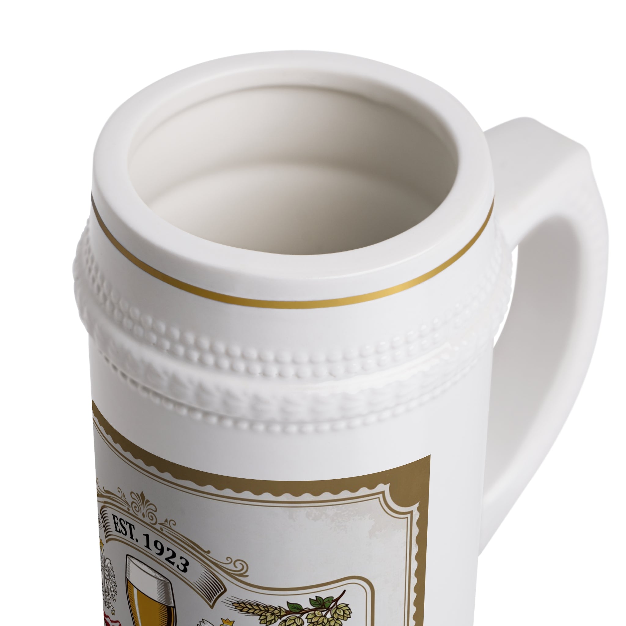 Pils Haus Ceramic Beer Stein Mug — Vintage Polish Brewery Label